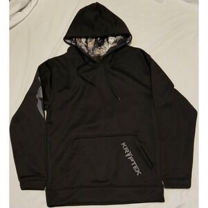 NWOT Men's Kryptek Tartaros Black Hoodie With Highlander Lined Hood Size Small